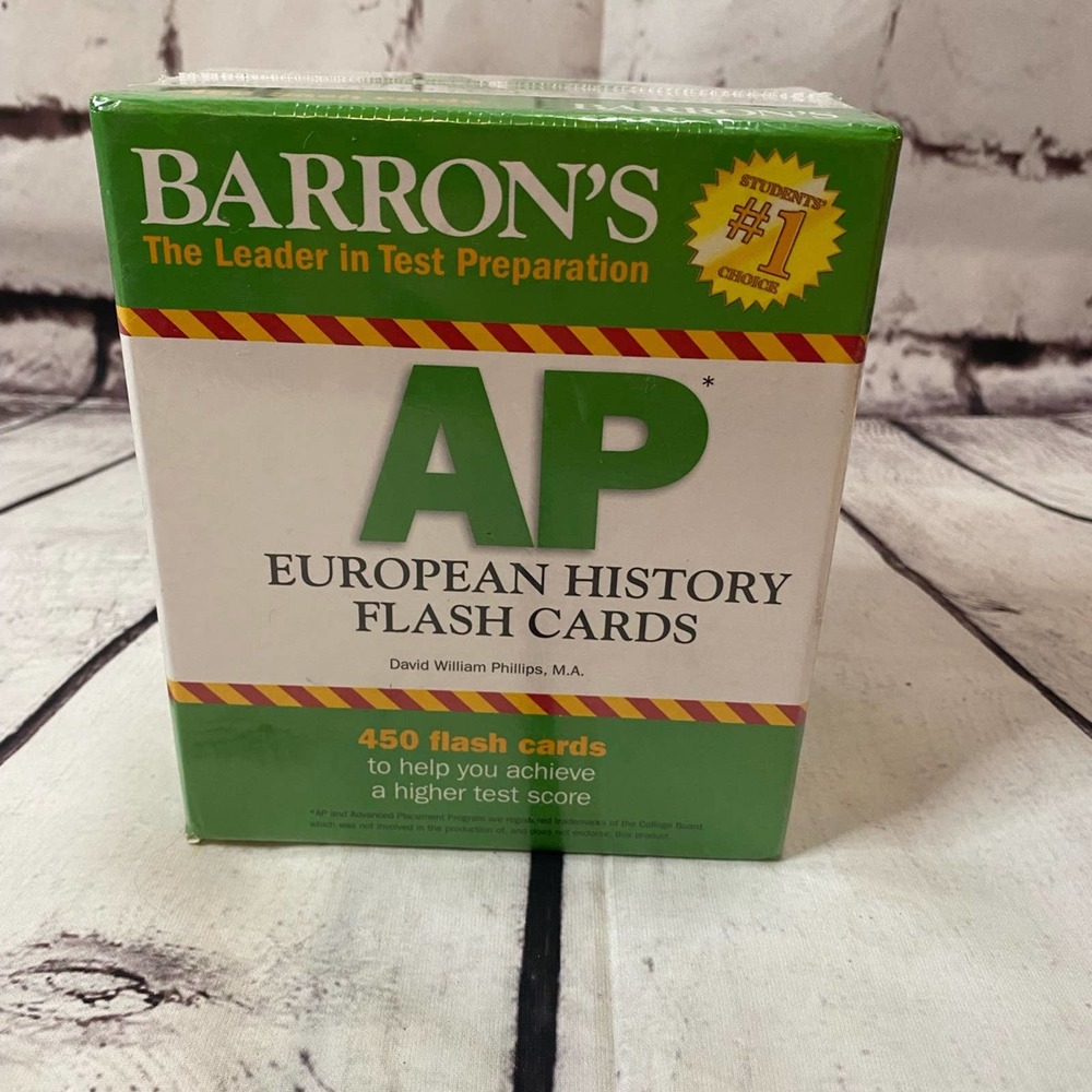 Barron’s AP European History flash cards (new)